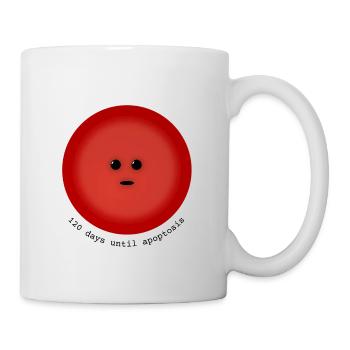 Cute Red Blood Cell / Erythrocyte - Apoptosis - Mug - white - Right