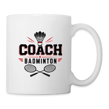 Coach badminton - Mug blanc - blanc - Droite