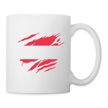 Austria Flag Austrian - Mug - white - Right