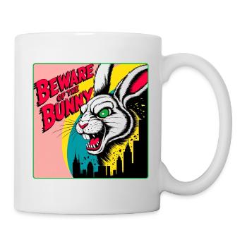 Böser Hase Horror Comic Style - Tasse - Weiß - Rechts