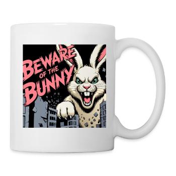 Beware of the Bunny - Tasse - Weiß - Rechts