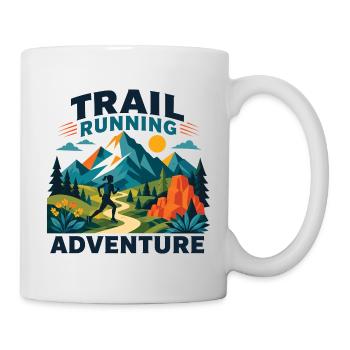 Aventure de course en sentier - Mug blanc - blanc - Droite
