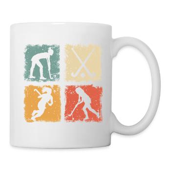 Hockey Field Hockey Retro Graphic For Women Girls - Mug - white - Right