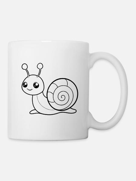 Babyschnecke - Tasse - Weiß