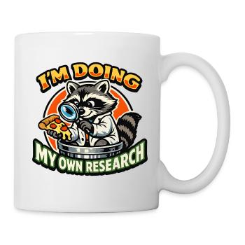 Propre Recherche Pizza au Raccoon - Mug blanc - blanc - Droite