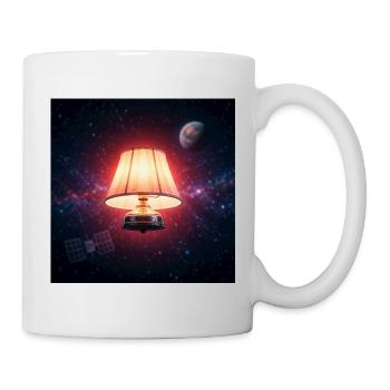 Lampe spatiale dans le cosmos - Mug blanc - blanc - Droite