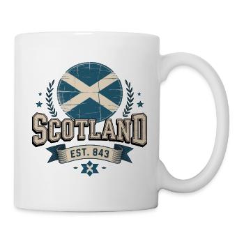 Scotland Flag Vintage - Mug - white - Right