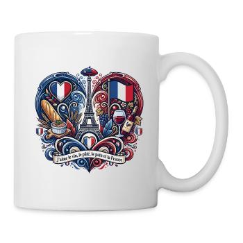 Paris Saveurs et Tour Eiffel - Mug blanc - blanc - Droite