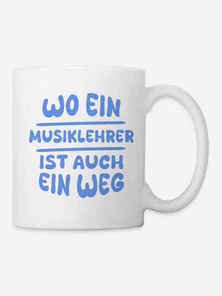 Musiklehrer als Geschenkidee - Tasse - Weiß