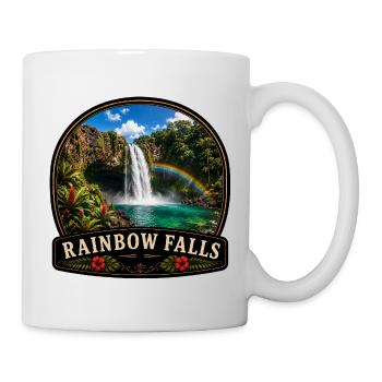 Hawaii Rainbow Falls Vacation USA Caribbean - Mug - white - Right