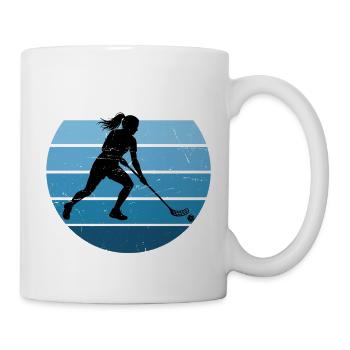 Idée cadeau pour un athlète de balle avec floorball - Mug blanc - blanc - Droite