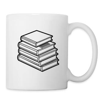 book stack - Mug - white - Right