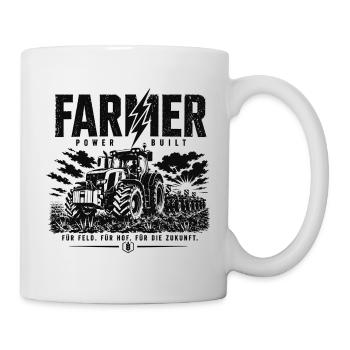 FarmPower Traktor Blitz - Tasse - Weiß - Rechts