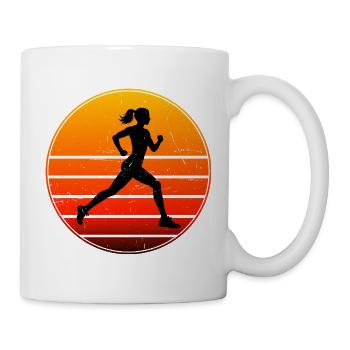 Gift idea for a running with running - Mug - white - Right