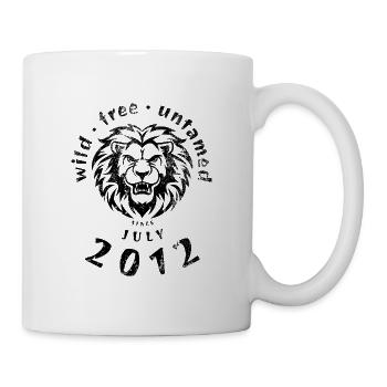 14. Geburtstag Sauvage, libre et indompté depuis 07/2012 - Mug blanc - blanc - Droite