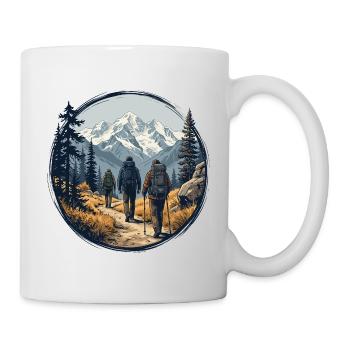 T-shirt illustratif du cercle de sentier Mountain Senderers - Mug blanc - blanc - Droite