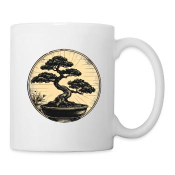 Bonsai in the Zen circle - Mug - white - Right
