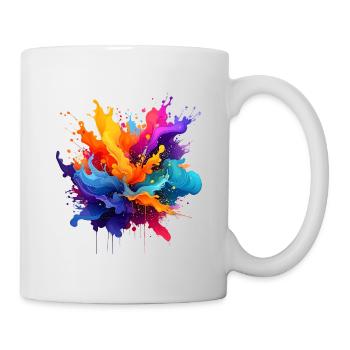 Kaleidoscopic explosion of colour - Mug - white - Right