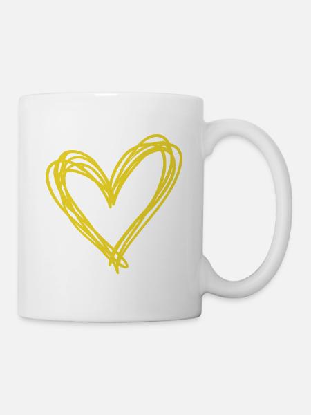 Herz - Tasse - Weiß