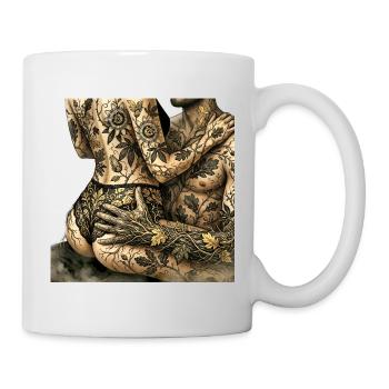 Mystical Weave: Botanical Illustration - Mug - white - Right