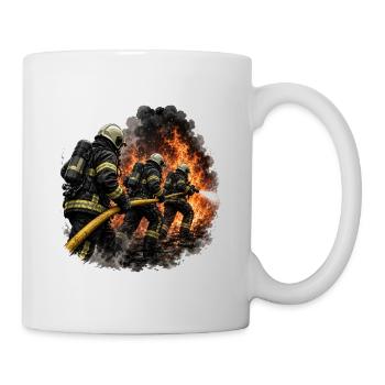 Extinction de l’attaque dans une mer de flammes - Mug blanc - blanc - Droite