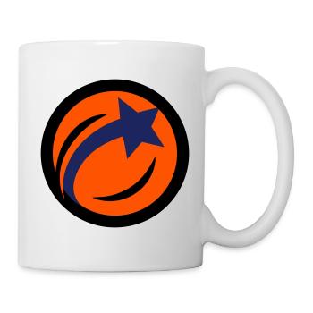 Logo du club de tennis de table star balle de table - Mug blanc - blanc - Droite
