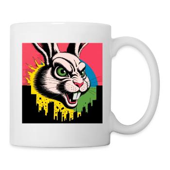 Monster Hase - Tasse - Weiß - Rechts