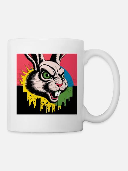 Monster Hase - Tasse - Weiß