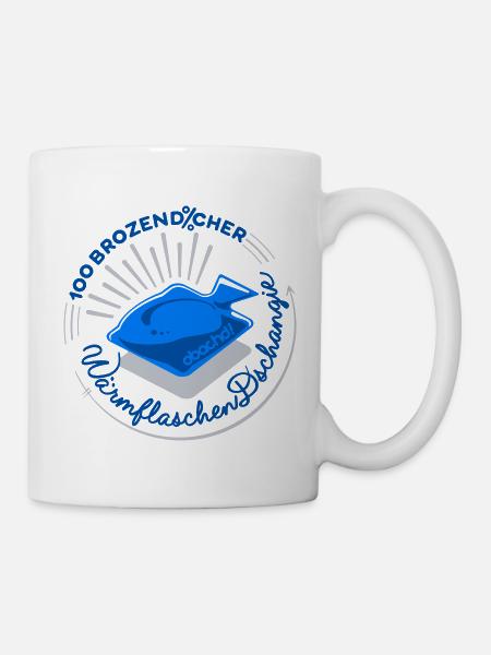 Obachd! - Wärmflaschn Dschangie - Tasse - Weiß