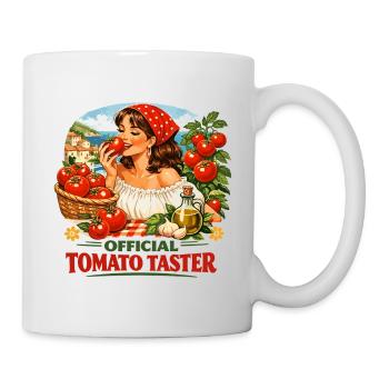 Official Tomato Taster - Tomato Girl Vintage - Mug - white - Right