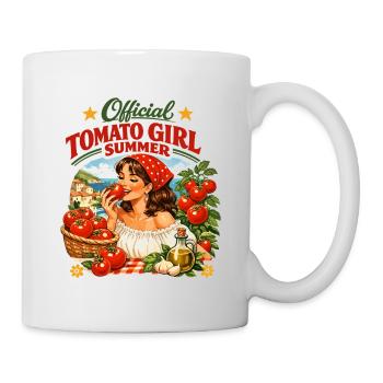 Official Tomato Girl Summer Retro Design - Mug - white - Right