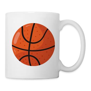 Bold Basketball Roundball Icon - Mug - white - Right