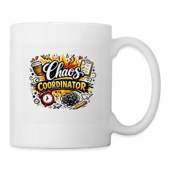 Chaos Coordinator Funny Office Humor Design - Tasse - Weiß - Rechts