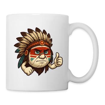 Volleyball Häuptling  - Tasse - Weiß - Rechts