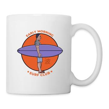 Early Morning Surf Club Vintage Graphic - Mug - white - Right