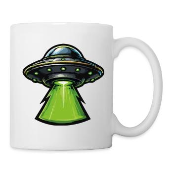 Green UFO Laser Beam - Mug - white - Right