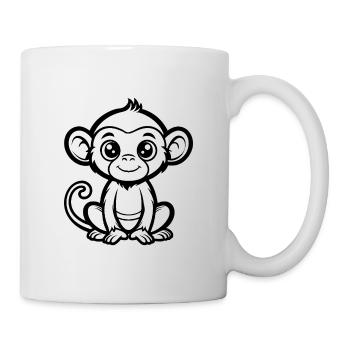 Cute monkey - Mug - white - Right