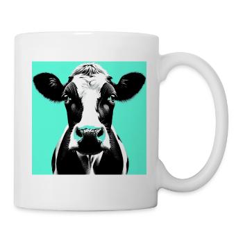 Kuh - Tasse - Weiß - Rechts