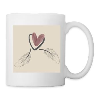 Herz. - Tasse - Weiß - Rechts