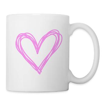 Cœur - Mug blanc - blanc - Droite