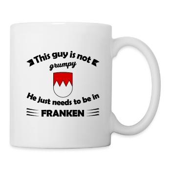 Blason de la crête montagneuse en rouge et blanc - Mug blanc - blanc - Droite