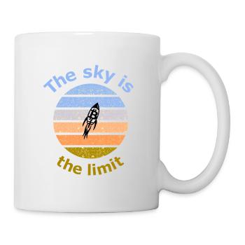 Bitcoin Rakete - Tasse - Weiß - Rechts