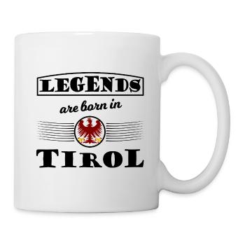 Roter Doppeladler Wappen Tirol - Tasse - Weiß - Rechts