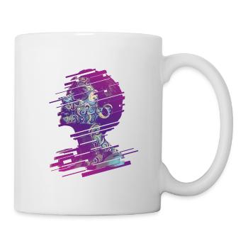 Spiralporträt - Tasse - Weiß - Rechts