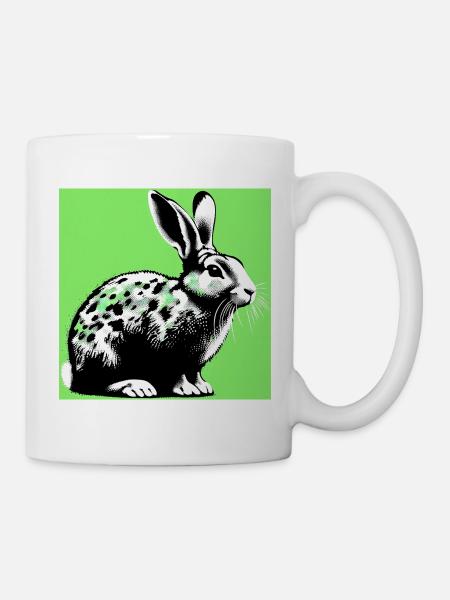 Kaninchen - Tasse - Weiß