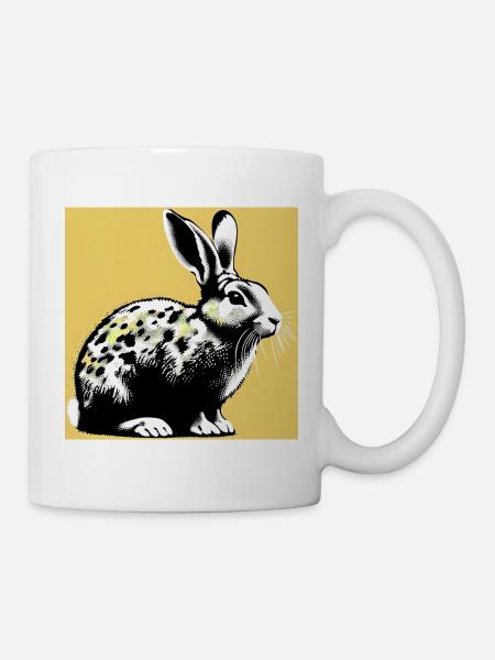 Kaninchen - Tasse - Weiß