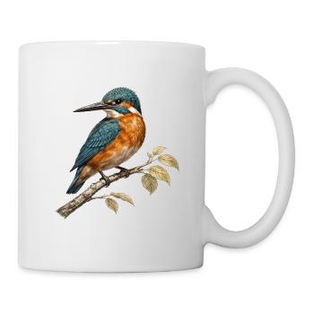 Martin-pêcheur d’Europe (Alcedo atthis) - Mug blanc - blanc - Droite