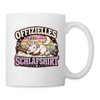 Offizielles Schlafunicorn  - Tasse - Weiß - Rechts