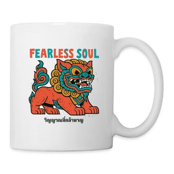 Furchtloser Löwengeist - Tasse - Weiß - Rechts