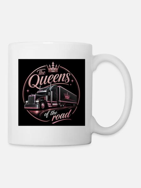 Die Königin weicht die Straße - Tasse - Weiß